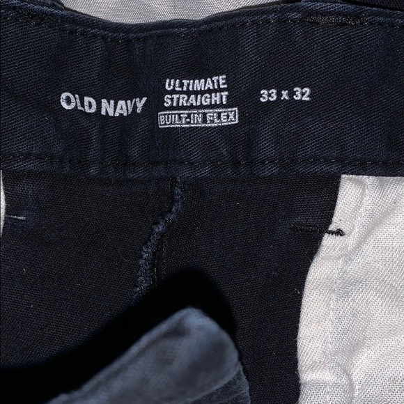 OLD NAVY 33 x32 black pants ULTIMATE SLIM - Picture 2 of 4